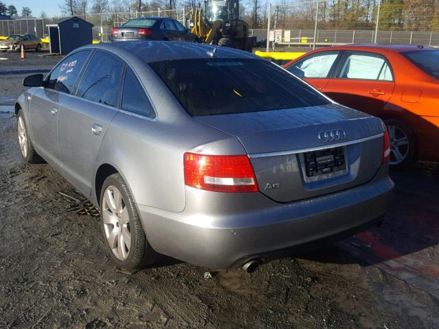 WAUDH74F27N083135 - 2007 AUDI A6 3.2 QUA SILVER photo 3