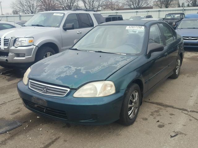 2HGEJ6618XH518614 - 1999 HONDA CIVIC BASE Yaşıl foto 2