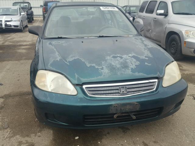 2HGEJ6618XH518614 - 1999 HONDA CIVIC BASE Yaşıl foto 9
