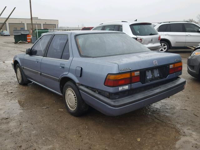 1GCGA5640HA225043 - 1987 HONDA ACCORD LXI BLUE photo 3