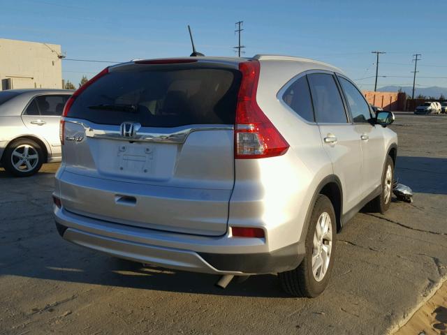 2HKRM3H70GH539990 - 2016 HONDA CR-V EXL SILVER photo 4