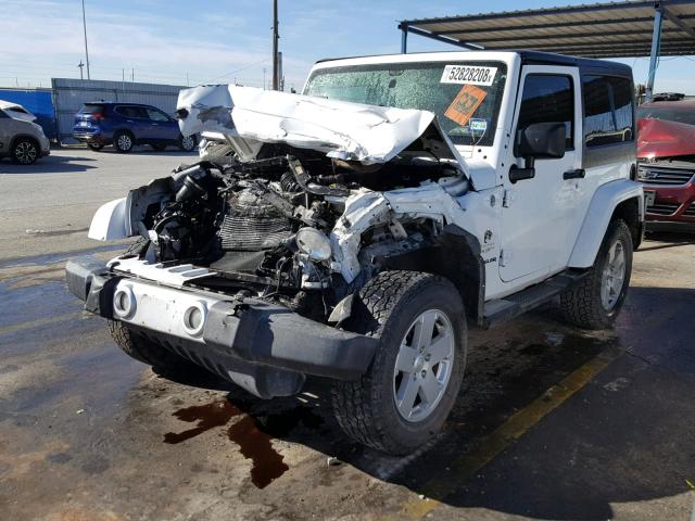 1C4AJWBG4CL136262 - 2012 JEEP WRANGLER S WHITE photo 2