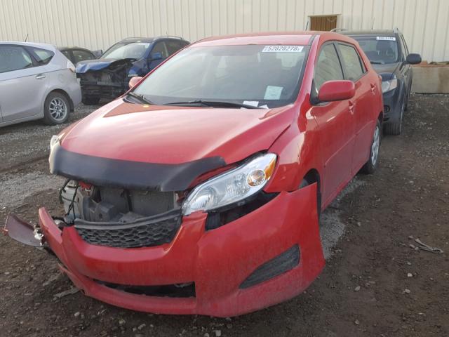 2T1KE40E99C002815 - 2009 TOYOTA COROLLA MA RED photo 2