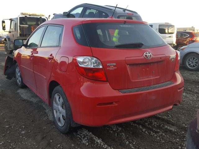 2T1KE40E99C002815 - 2009 TOYOTA COROLLA MA RED photo 3