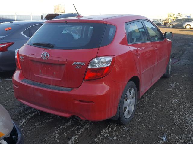 2T1KE40E99C002815 - 2009 TOYOTA COROLLA MA RED photo 4