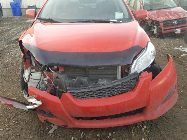 2T1KE40E99C002815 - 2009 TOYOTA COROLLA MA RED photo 7