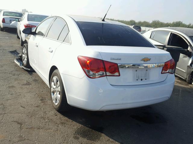 1G1PD5SH7C7273668 - 2012 CHEVROLET CRUZE LS WHITE photo 3