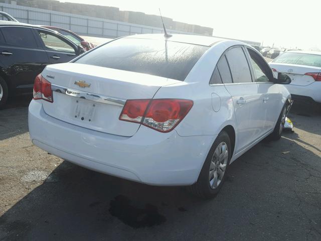 1G1PD5SH7C7273668 - 2012 CHEVROLET CRUZE LS WHITE photo 4