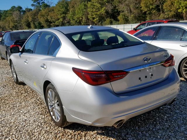 JN1CV7APXJM240320 - 2018 INFINITI Q50 PURE SILVER photo 3