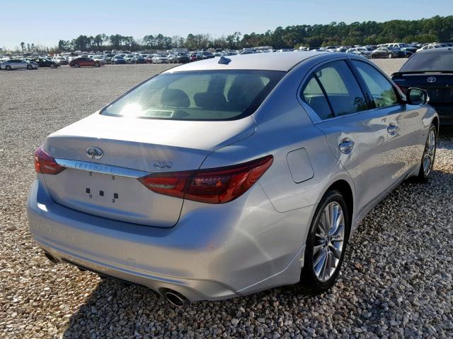 JN1CV7APXJM240320 - 2018 INFINITI Q50 PURE SILVER photo 4