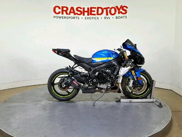 JS1GR7MA1J2100138 - 2018 SUZUKI GSX-R750 BLUE photo 1