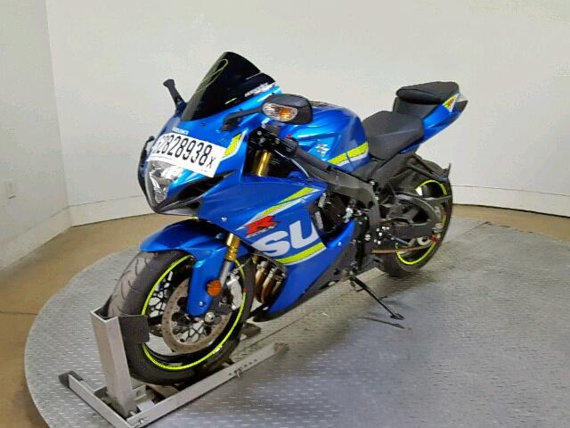 JS1GR7MA1J2100138 - 2018 SUZUKI GSX-R750 BLUE photo 4