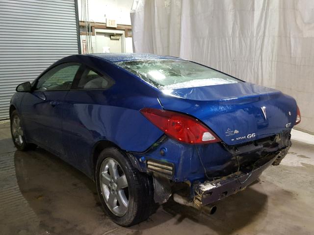 1G2ZH158564230417 - 2006 PONTIAC G6 GT BLUE photo 3