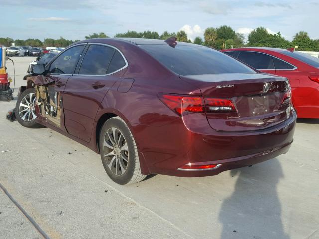 19UUB1F3XGA000984 - 2016 ACURA TLX MAROON photo 3