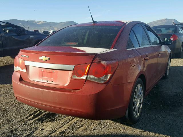 1G1PK5SC2C7180311 - 2012 CHEVROLET CRUZE ECO RED photo 4