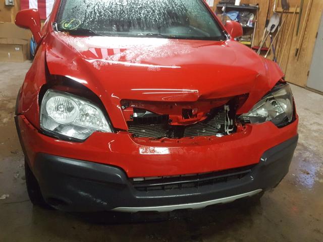 3GSCL33P19S531068 - 2009 SATURN VUE XE RED photo 9