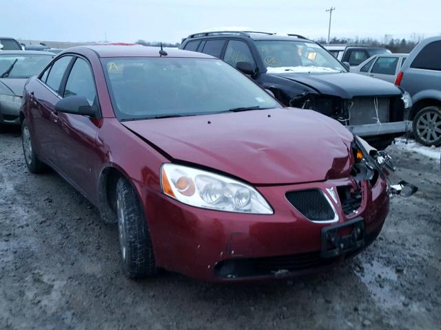 1G2ZF57B284305244 - 2008 PONTIAC G6 VALUE L RED photo 1