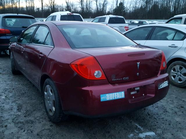 1G2ZF57B284305244 - 2008 PONTIAC G6 VALUE L RED photo 3