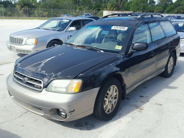 4S3BH806127656044 - 2002 SUBARU LEGACY OUT BLACK photo 2