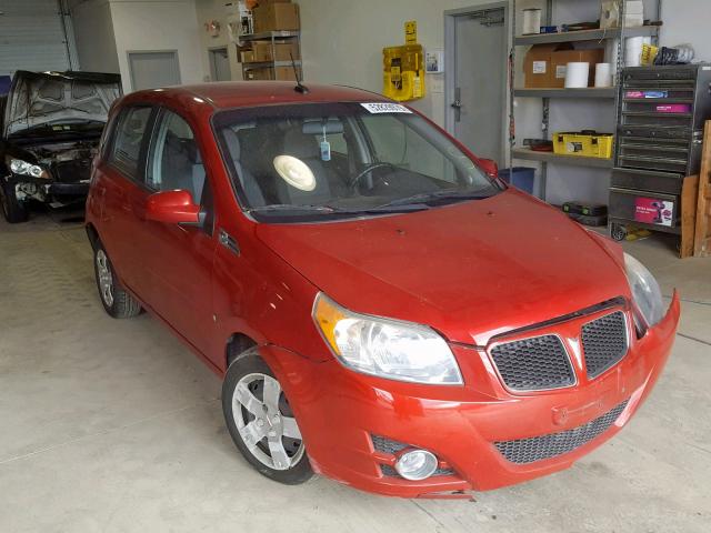 KL2TD66E69B643111 - 2009 PONTIAC G3 RED photo 1