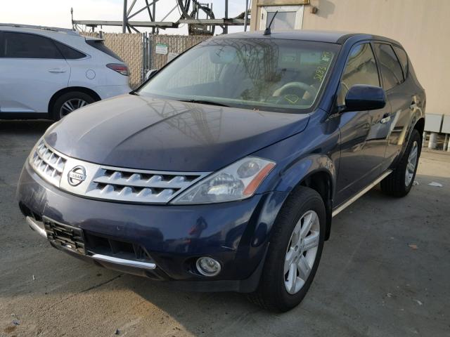 JN8AZ08T96W424666 - 2006 NISSAN MURANO BLUE photo 2