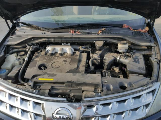 JN8AZ08T96W424666 - 2006 NISSAN MURANO BLUE photo 7