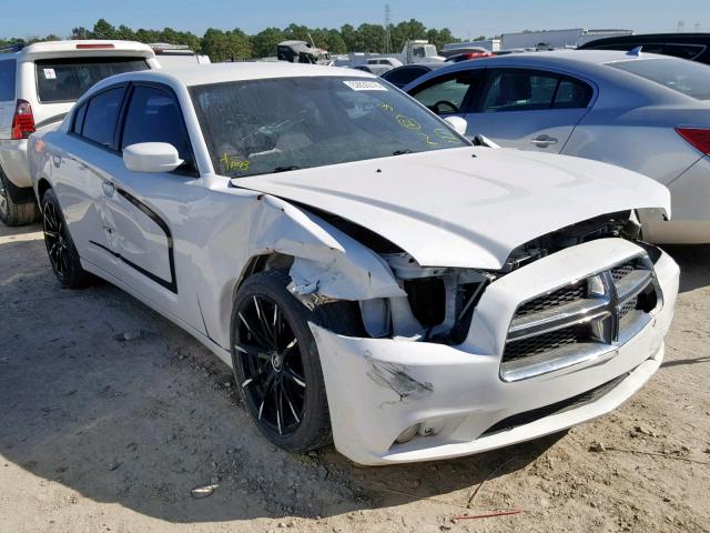 2C3CDXHGXDH592475 - 2013 DODGE CHARGER SX WHITE photo 1