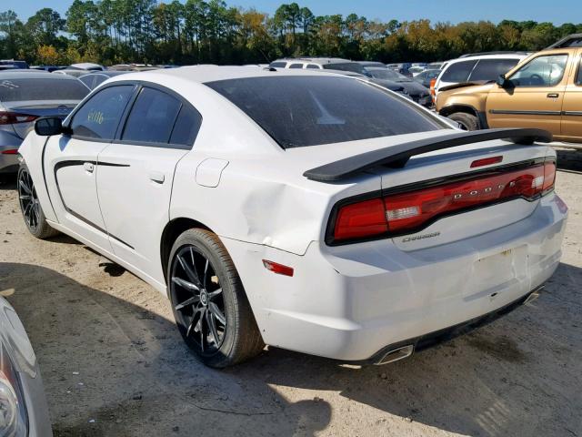 2C3CDXHGXDH592475 - 2013 DODGE CHARGER SX WHITE photo 3