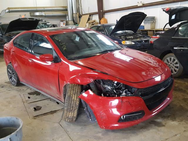 1C3CDFBB8FD252412 - 2015 DODGE DART SXT RED photo 1