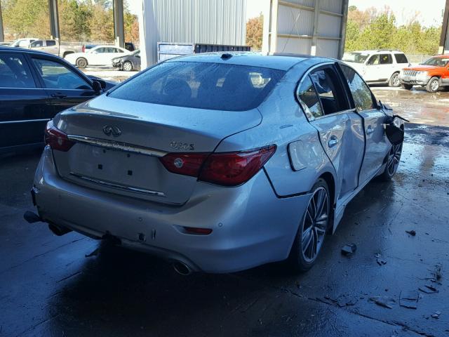 JN1BV7AP2EM671266 - 2014 INFINITI Q50 BASE SILVER photo 4