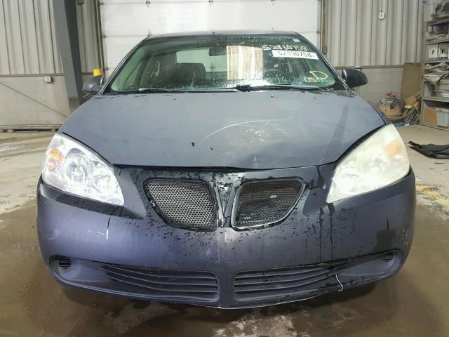 1G2ZF55B764268997 - 2006 PONTIAC G6 SE GRAY photo 9