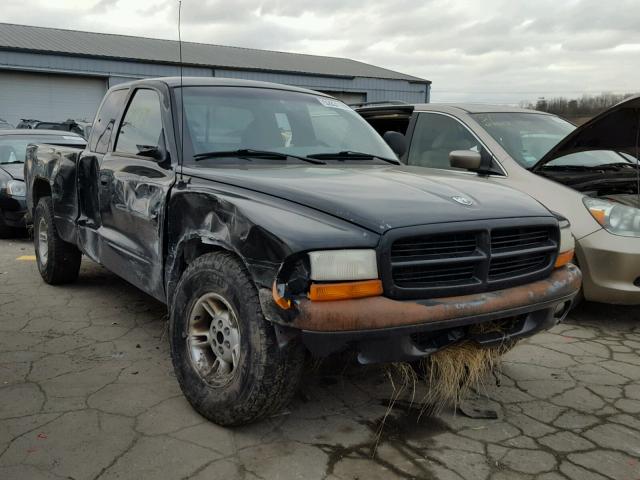 1B7GL23Y6VS178784 - 1997 DODGE DAKOTA BLACK photo 1