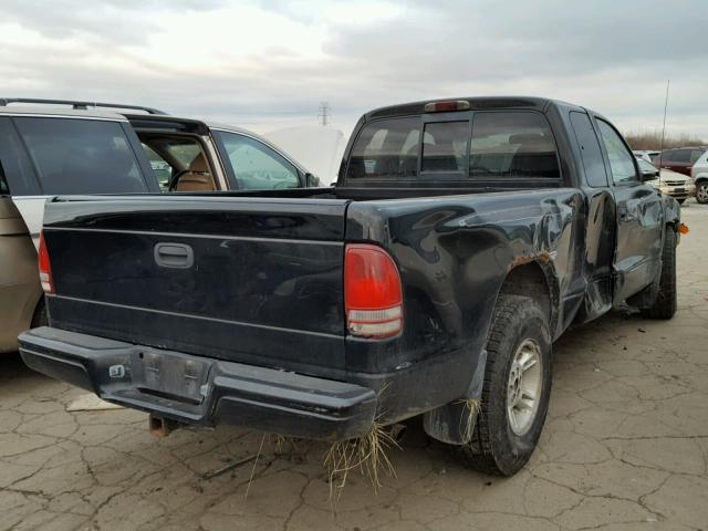 1B7GL23Y6VS178784 - 1997 DODGE DAKOTA BLACK photo 4