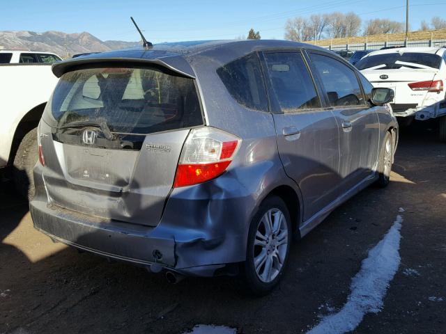 JHMGE88459S042749 - 2009 HONDA FIT SPORT SILVER photo 4