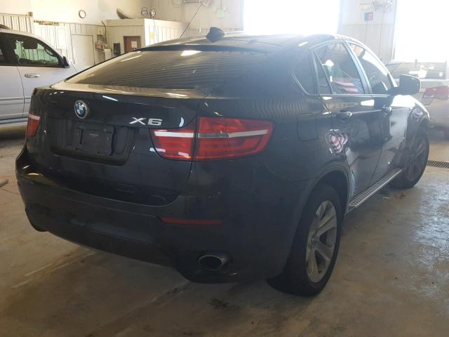 5UXFG2C54E0H09953 - 2014 BMW X6 XDRIVE3 BLACK photo 4