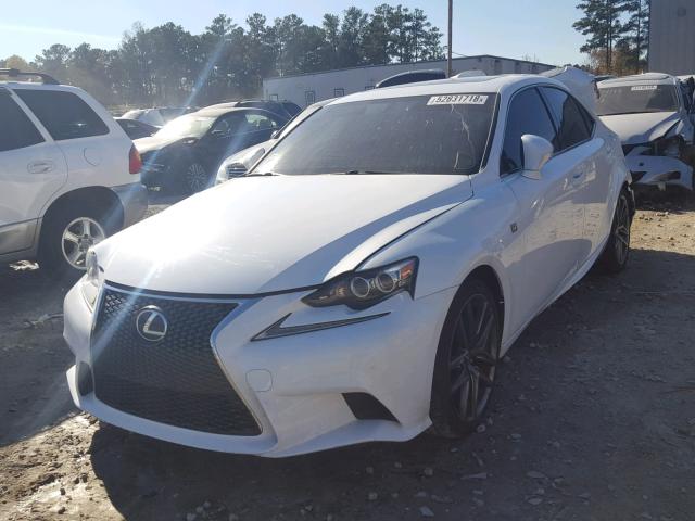 JTHBF1D21E5042582 - 2014 LEXUS IS 250 WHITE photo 2