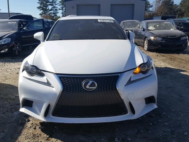 JTHBF1D21E5042582 - 2014 LEXUS IS 250 WHITE photo 9