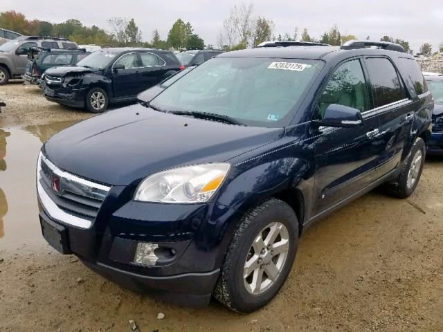 5GZEV23777J139590 - 2007 SATURN OUTLOOK XR BLUE photo 2