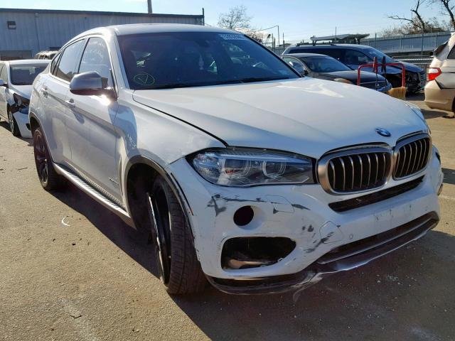 5UXKU2C55F0N77050 - 2015 BMW X6 XDRIVE3 WHITE photo 1