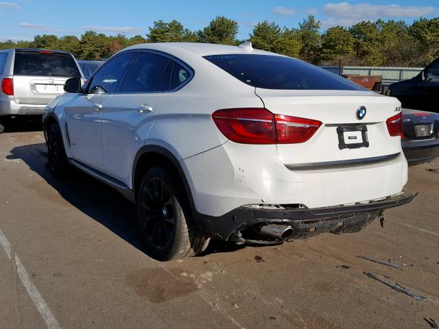 5UXKU2C55F0N77050 - 2015 BMW X6 XDRIVE3 WHITE photo 3