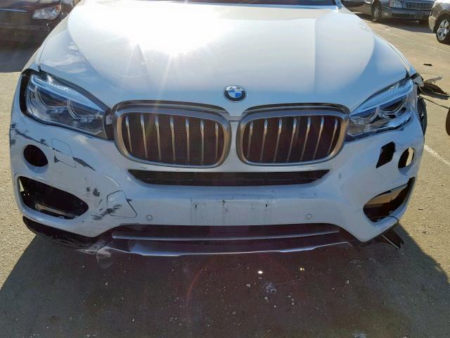 5UXKU2C55F0N77050 - 2015 BMW X6 XDRIVE3 WHITE photo 7