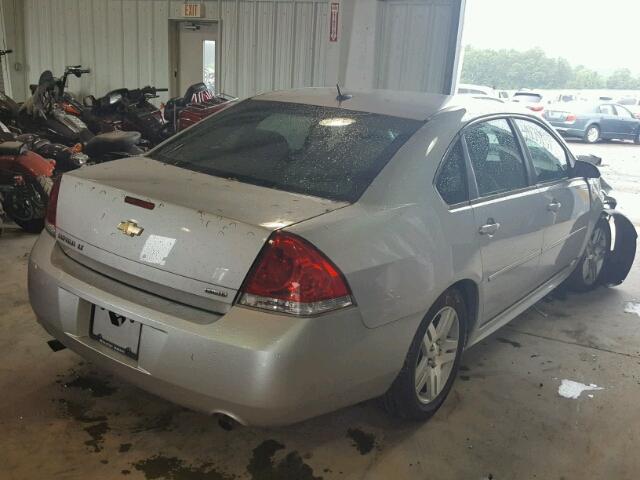 2G1WB5E36E1136285 - 2014 CHEVROLET IMPALA LIM GRAY photo 4