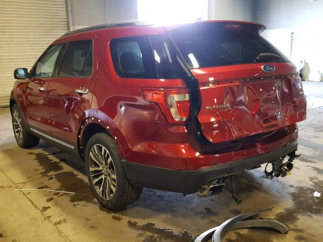 1FM5K8HTXGGB42091 - 2016 FORD EXPLORER P RED photo 3