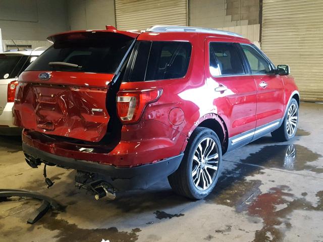 1FM5K8HTXGGB42091 - 2016 FORD EXPLORER P RED photo 4