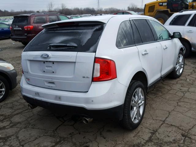 2FMDK3JC8BBB65457 - 2011 FORD EDGE SEL SILVER photo 4