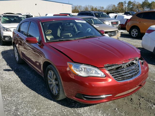 1C3CCBBB9DN542709 - 2013 CHRYSLER 200 TOURIN RED photo 1