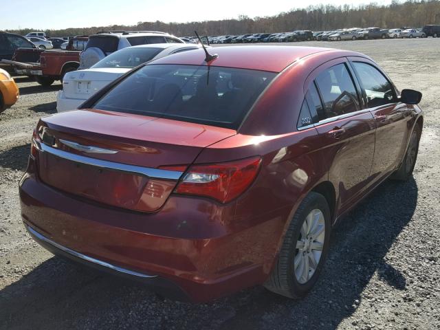 1C3CCBBB9DN542709 - 2013 CHRYSLER 200 TOURIN RED photo 4