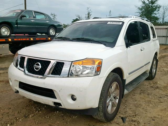 5N1BA0NF9CN616723 - 2012 NISSAN ARMADA SV WHITE photo 2