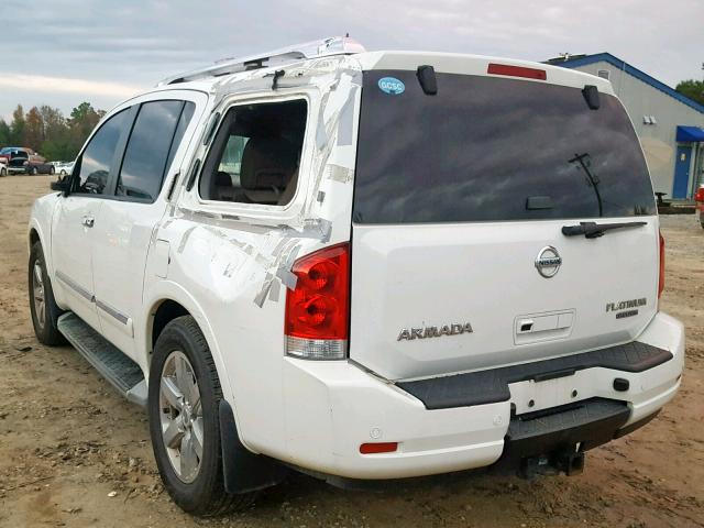 5N1BA0NF9CN616723 - 2012 NISSAN ARMADA SV WHITE photo 3