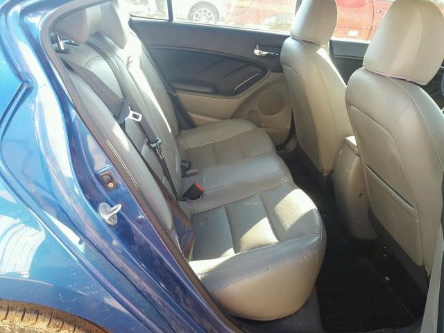 KNAFZ4A88E5068937 - 2014 KIA FORTE EX BLUE photo 6